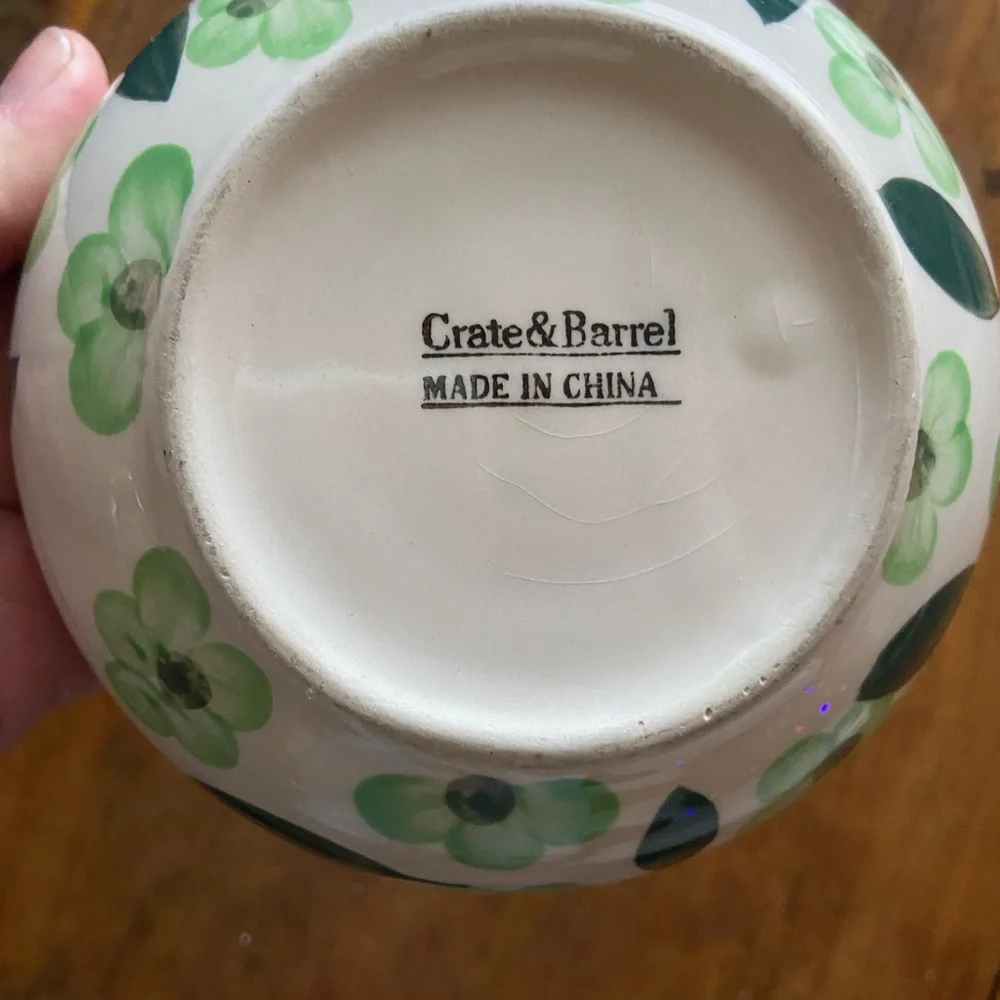 Crate&Barrel Ceramic Stacking Bowl